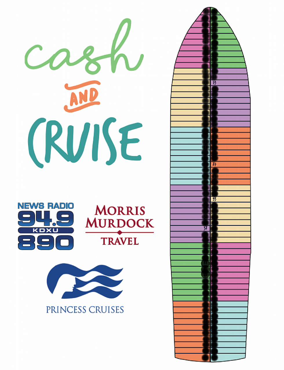 Cash and Cruise – your chance to win big!!! Updated daily!